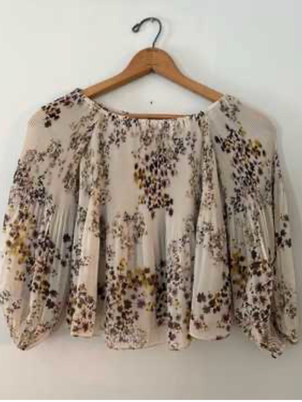 Wilfred Talence pleated floral blouse